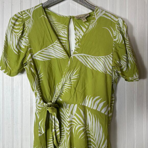 Cleobella Green Tropical Print Romper - Picture 3 of 8